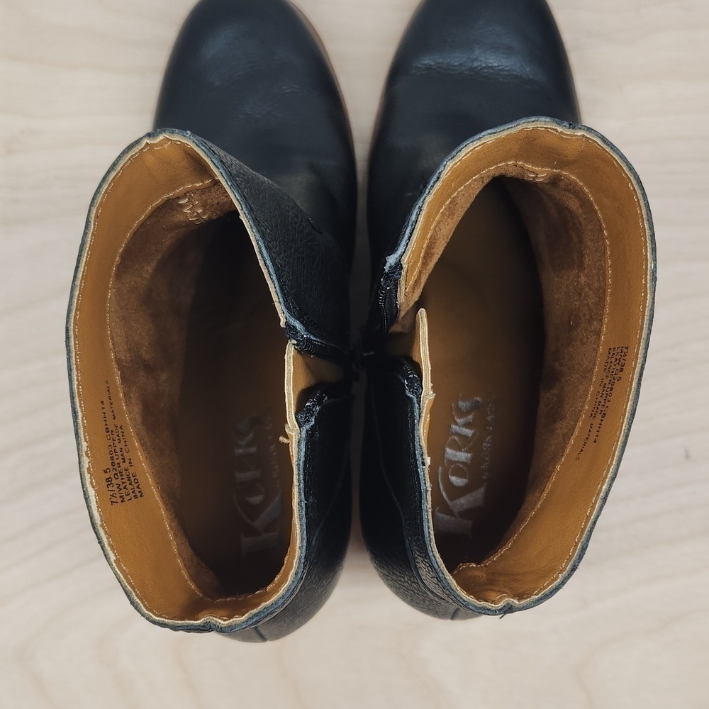 Kork-Ease Patrina Leather Ankle Boots Booties Women’s Sz 7 1/2 EUC NICE! - Picture 12 of 16
